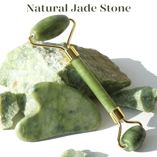 Jade Face Roller & Gua Sha